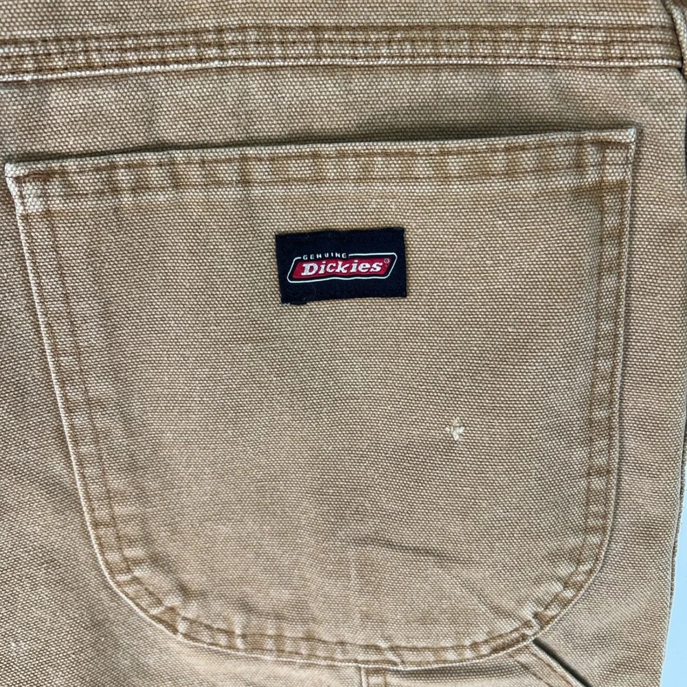 Genuine Dickies Mens Tan Duck Canvas Carpenter Shorts Size 42 Vintage Grunge